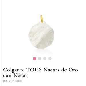 Tous Pendant Gold 18k + Nácar